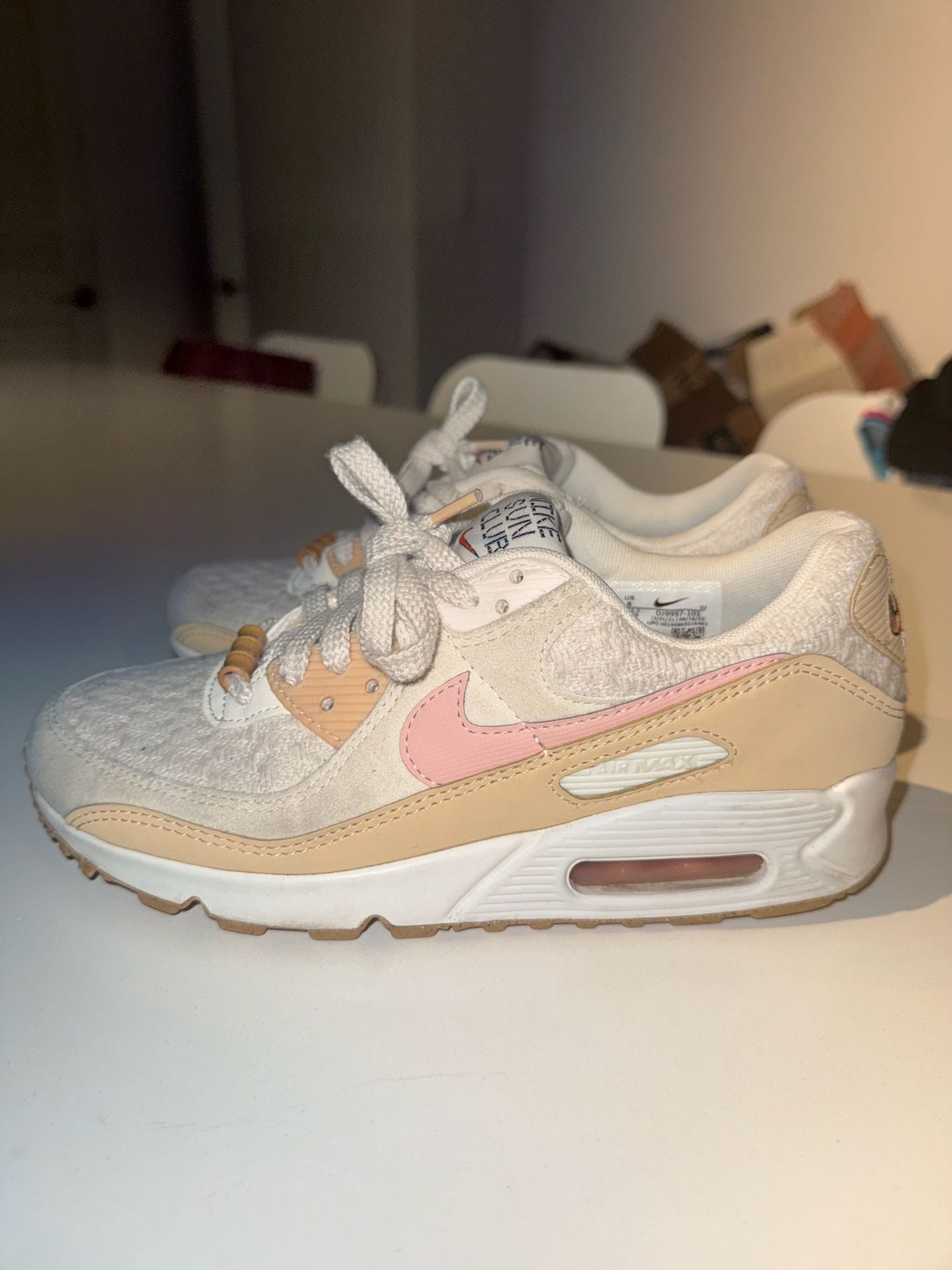 Nike Air Max 90 Sun Club Sail Arctic Orange Women's Size 8